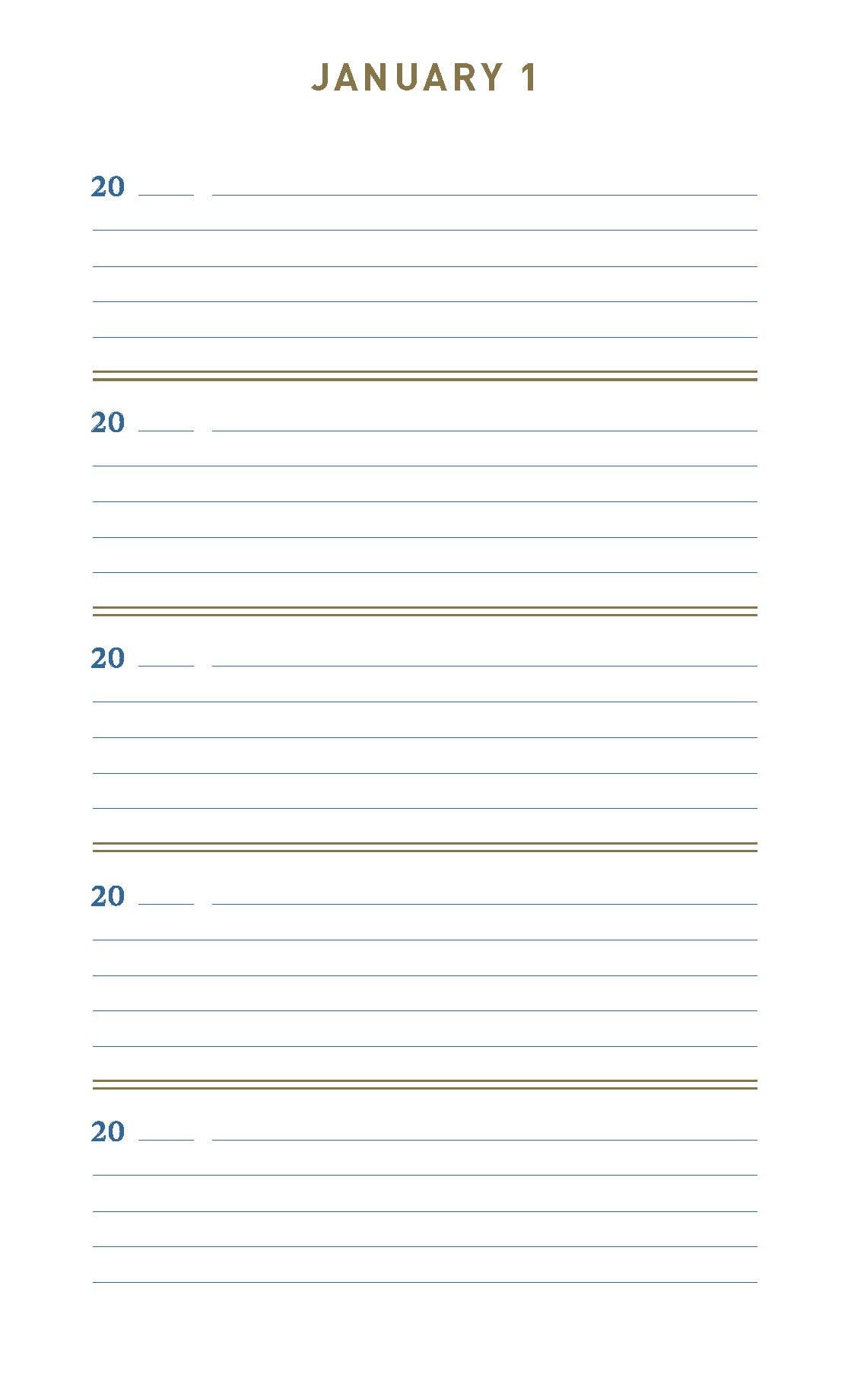 One Line A Day Journal