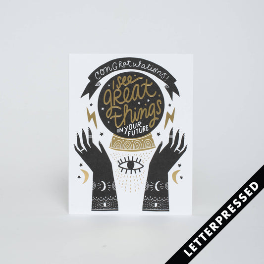 Great Things Congrats Greeting Card