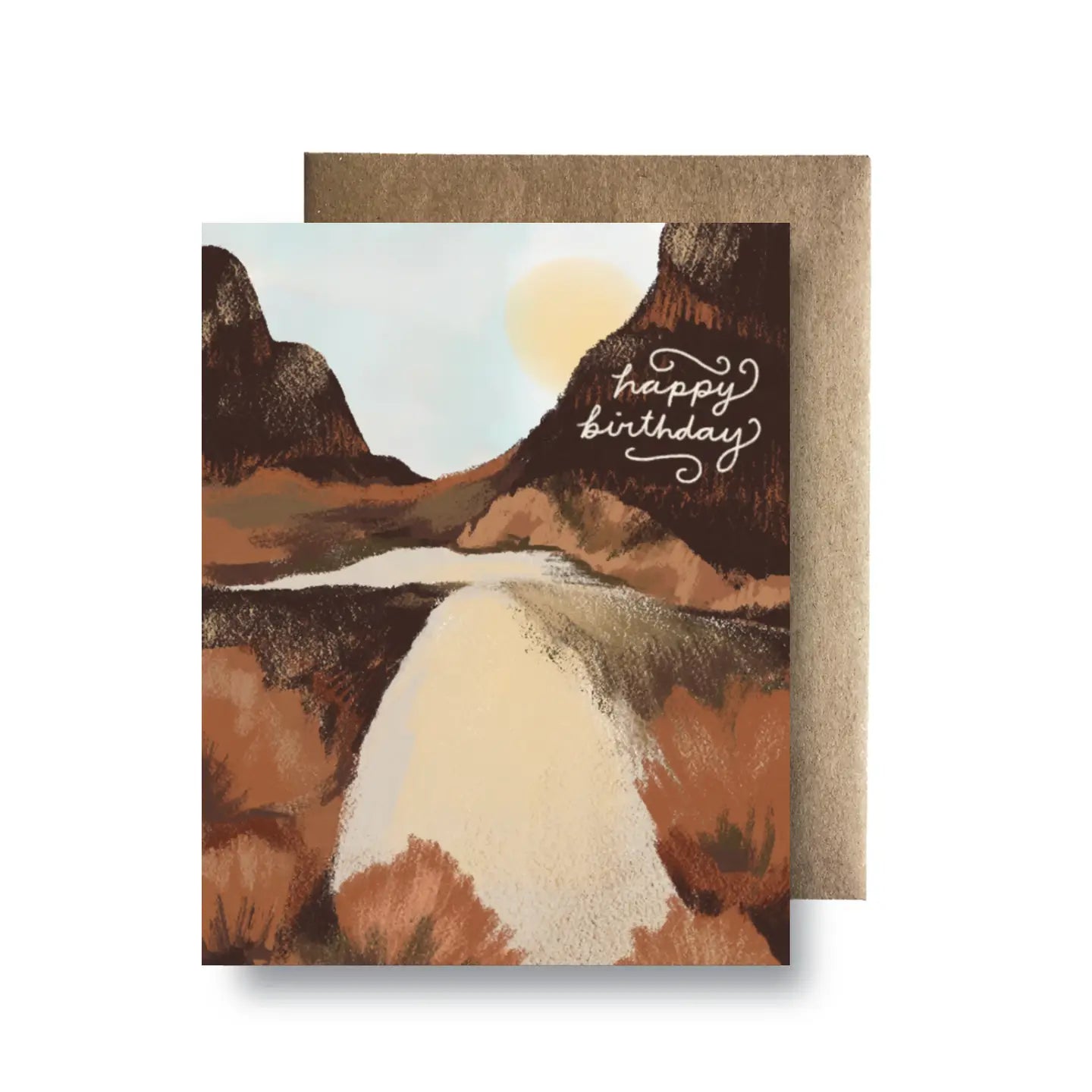 Happy Birthday Desert River Card