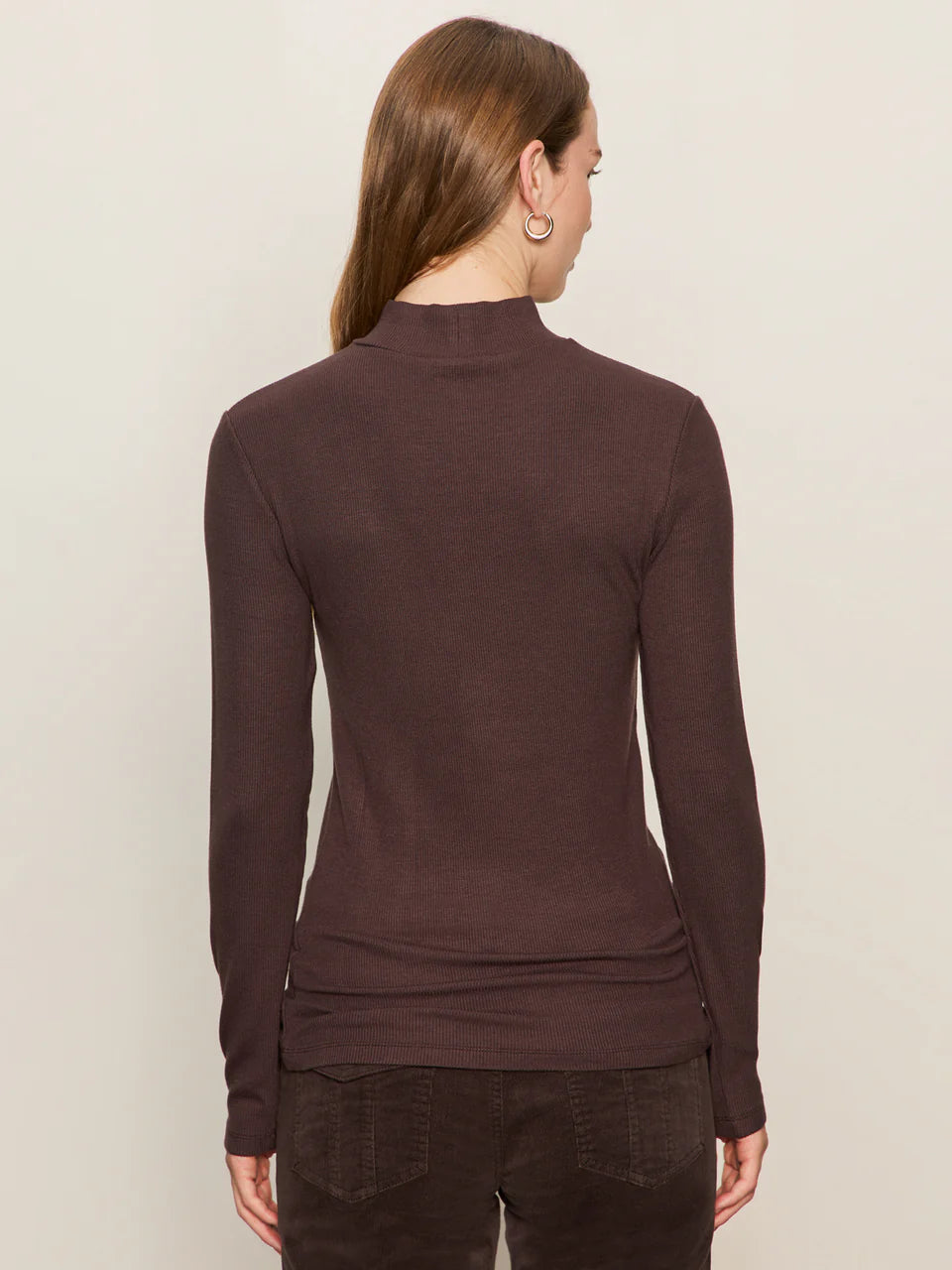 Long Sleeve Mock Neck in Semi Sweet | Sanctuary