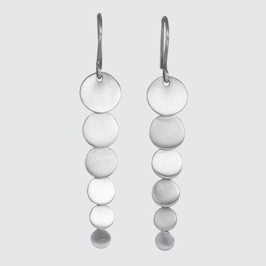 Silver Disc Cascade Earring | Jane Diaz