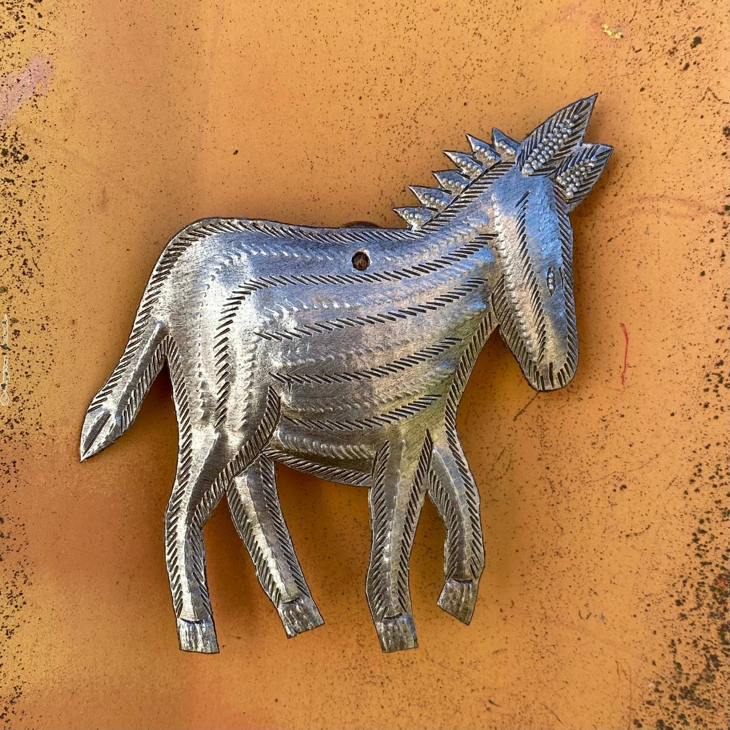 Metal Donkey Wall Decor