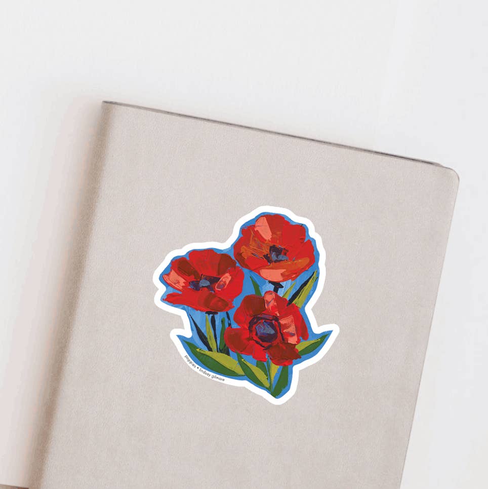 Poppies Vinyl Sticker