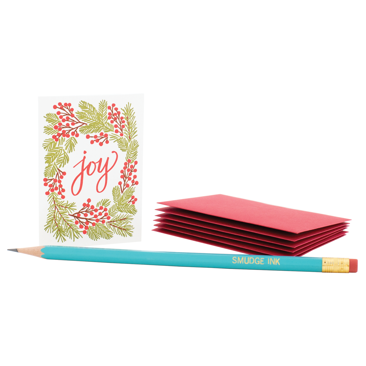 Mini Joy Berry Wreath Enclosure Card