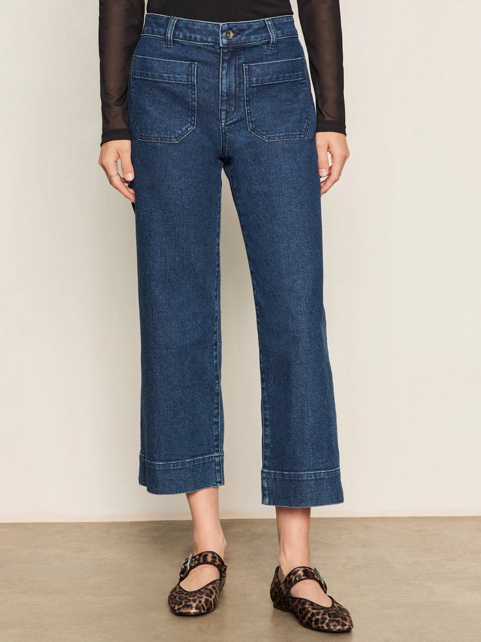 Marine Crop Jean in Aspen | Sanctuary