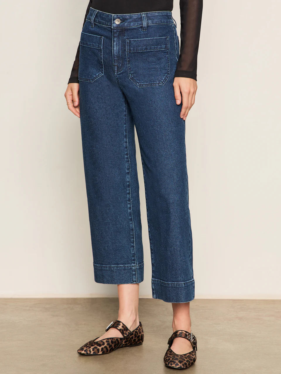 Marine Crop Jean in Aspen | Sanctuary