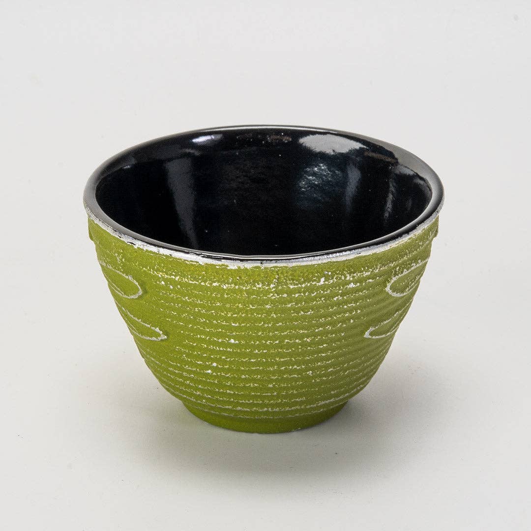 Green Dragonfly Cast Iron Tea Cup