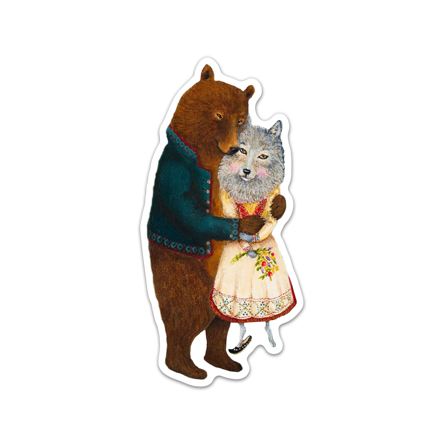 Wolf & Bear Sticker