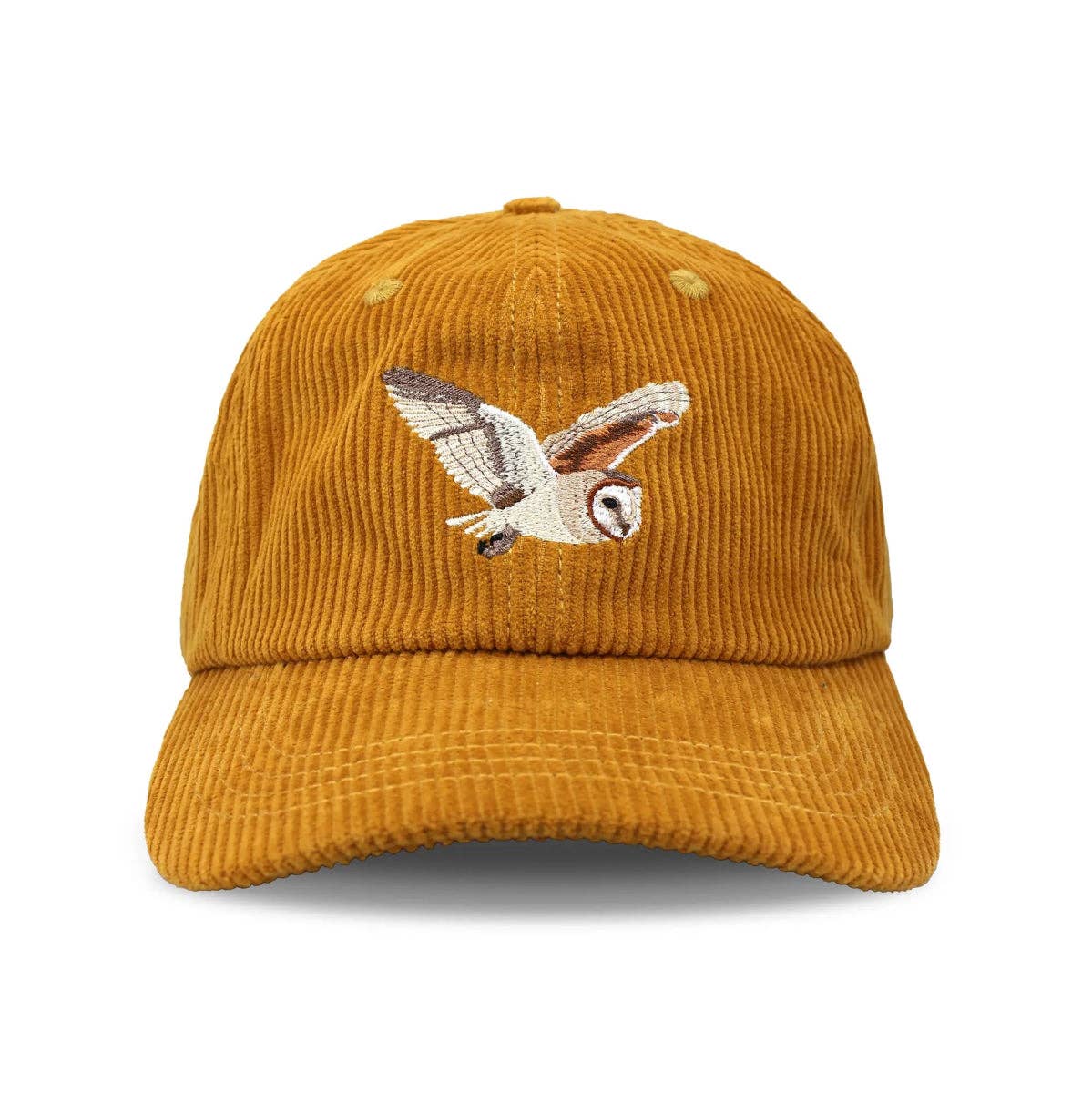 Barn Owl Corduroy Hat in Amber