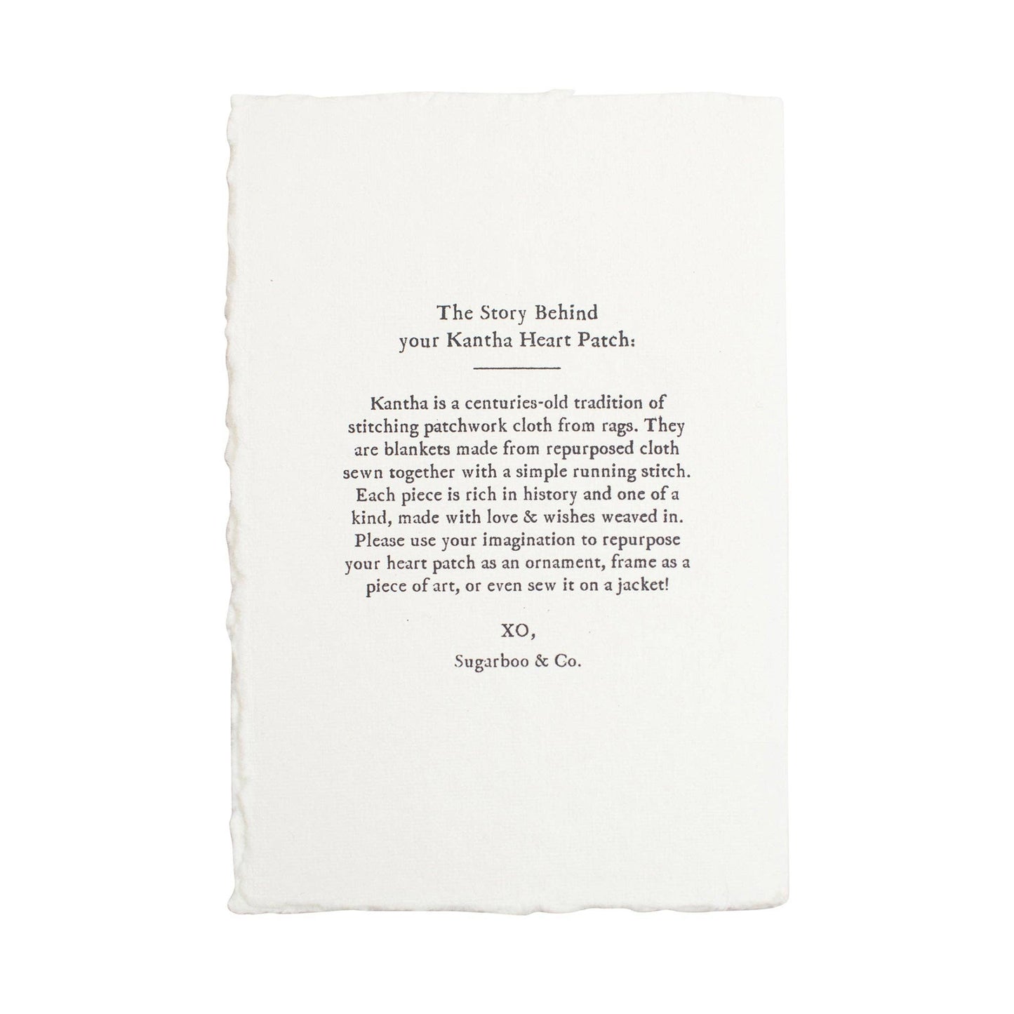 Assorted Kantha Heart Cards
