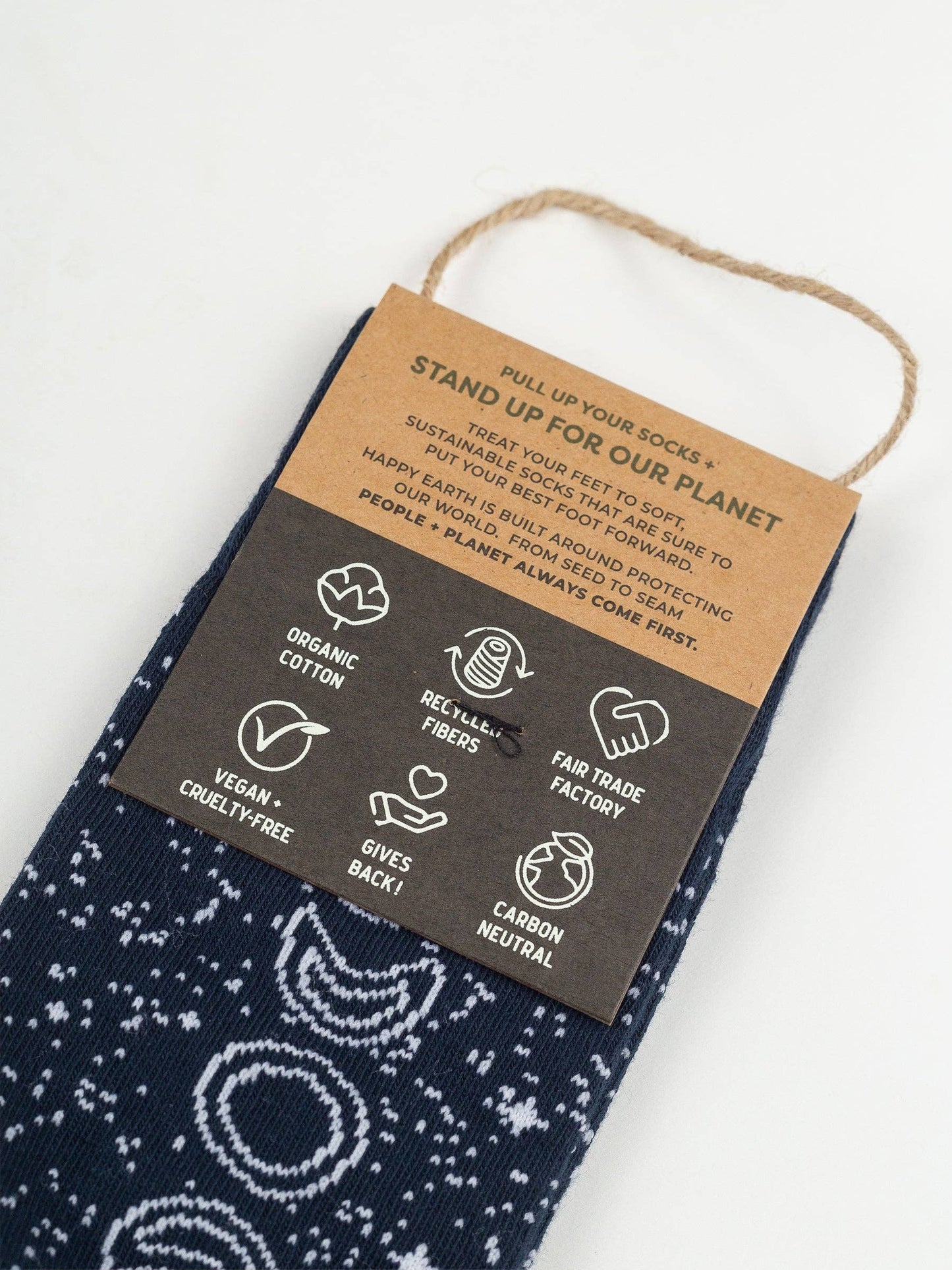 Moonshine Navy Crew Socks