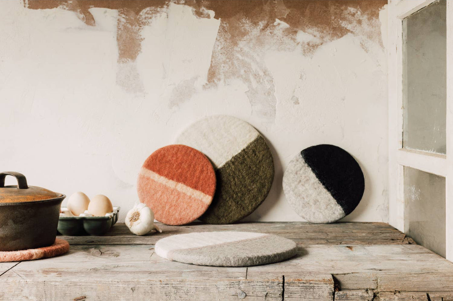 Quarry Felted Wool Trivet