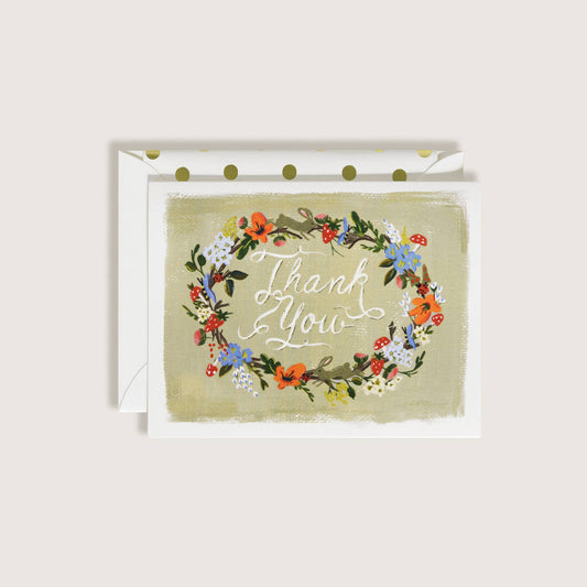 Thank You Garden Flowers Card