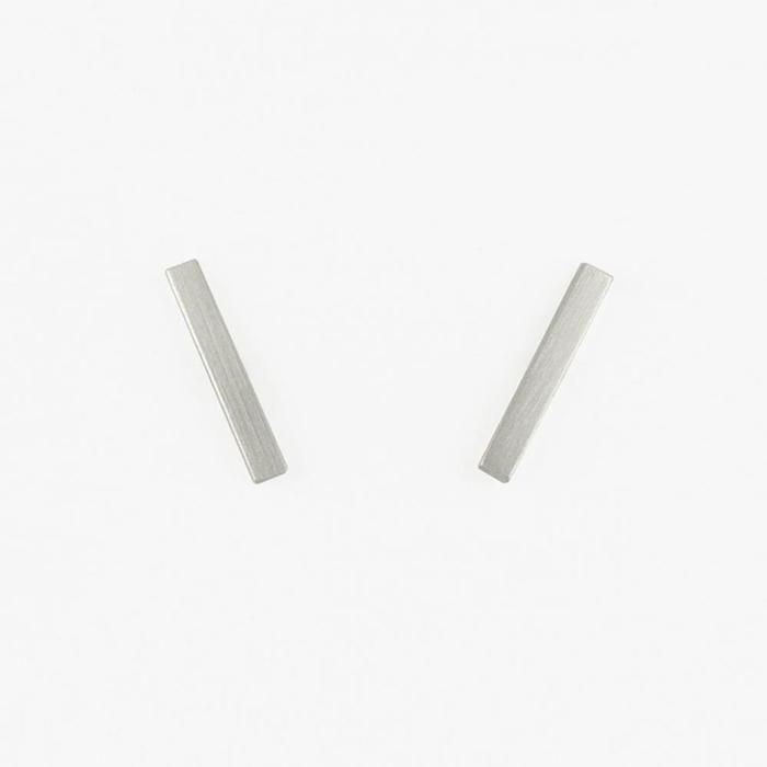 Silver Staples Stud Earrings | Jane Diaz