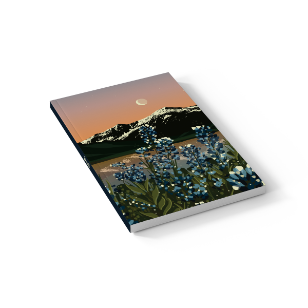 Lupines Soft Touch Layflat Notebook