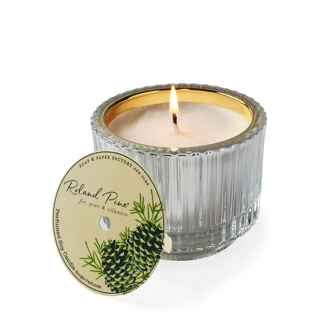 Roland Pine 6 oz Silver Glass Candle