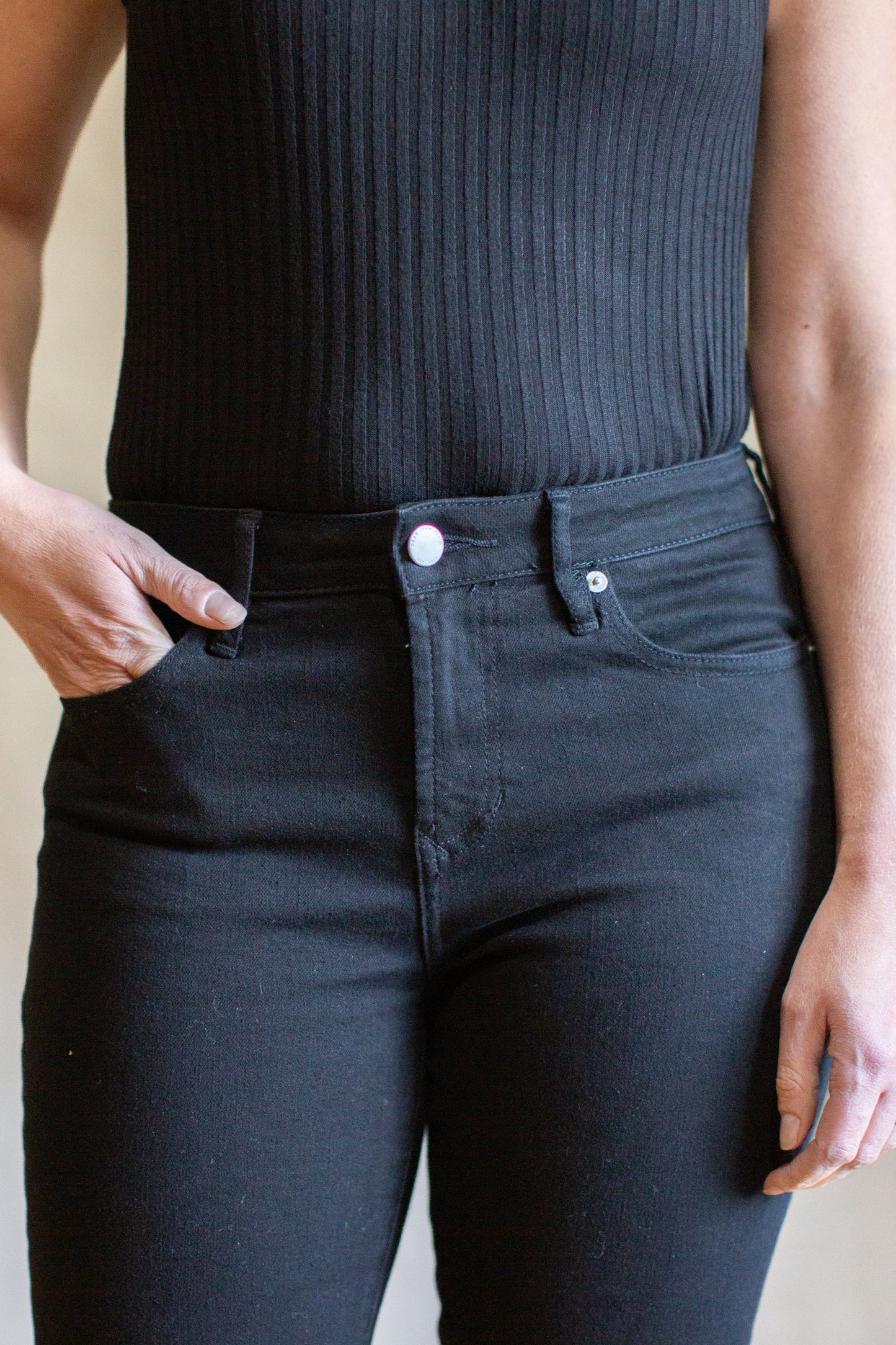Blaire High Rise Jean in Black | Dear John