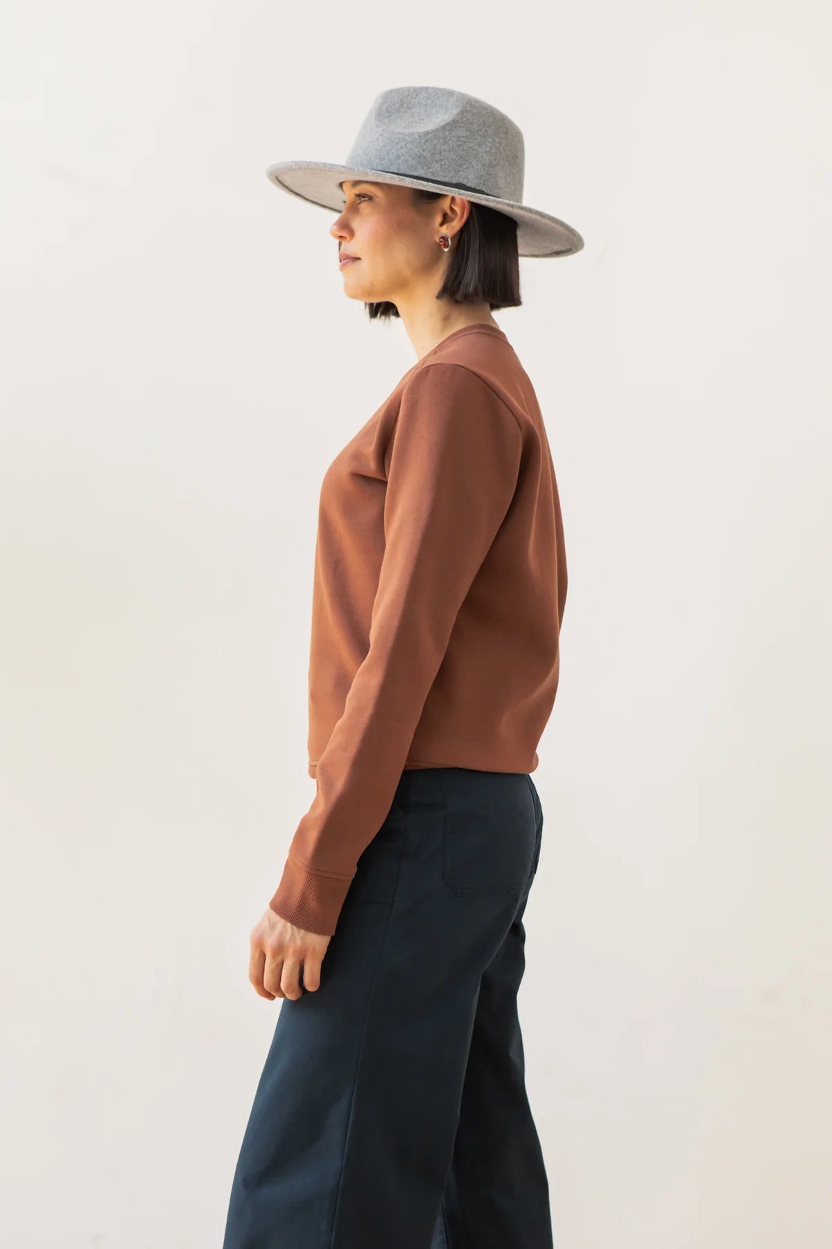 Bailey Crew Sweatshirt in Umber | Bridge & Burn