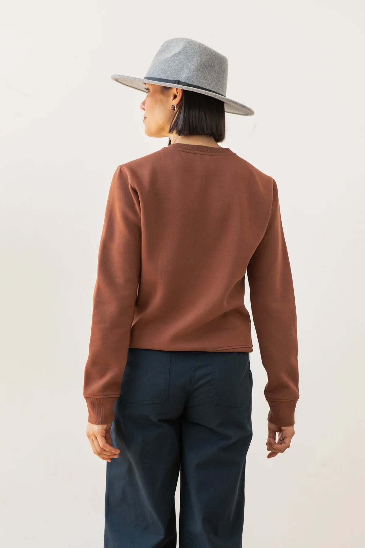 Bailey Crew Sweatshirt in Umber | Bridge & Burn