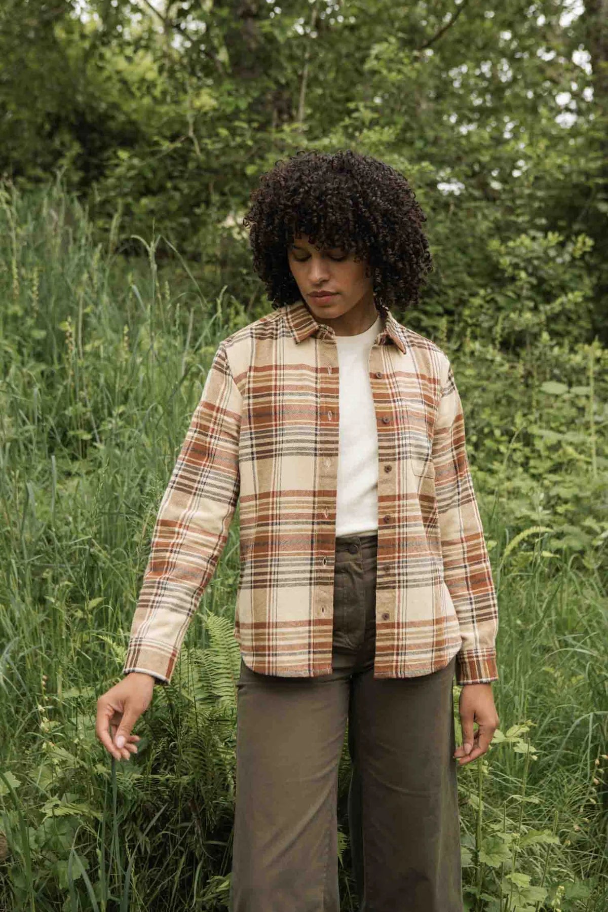 Ash Slim Shirt in Latte | Bridge & Burn