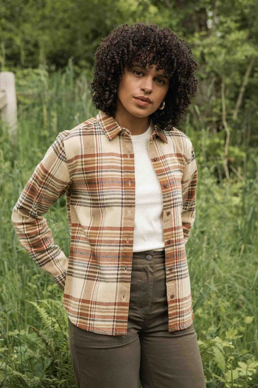 Ash Slim Shirt in Latte | Bridge & Burn