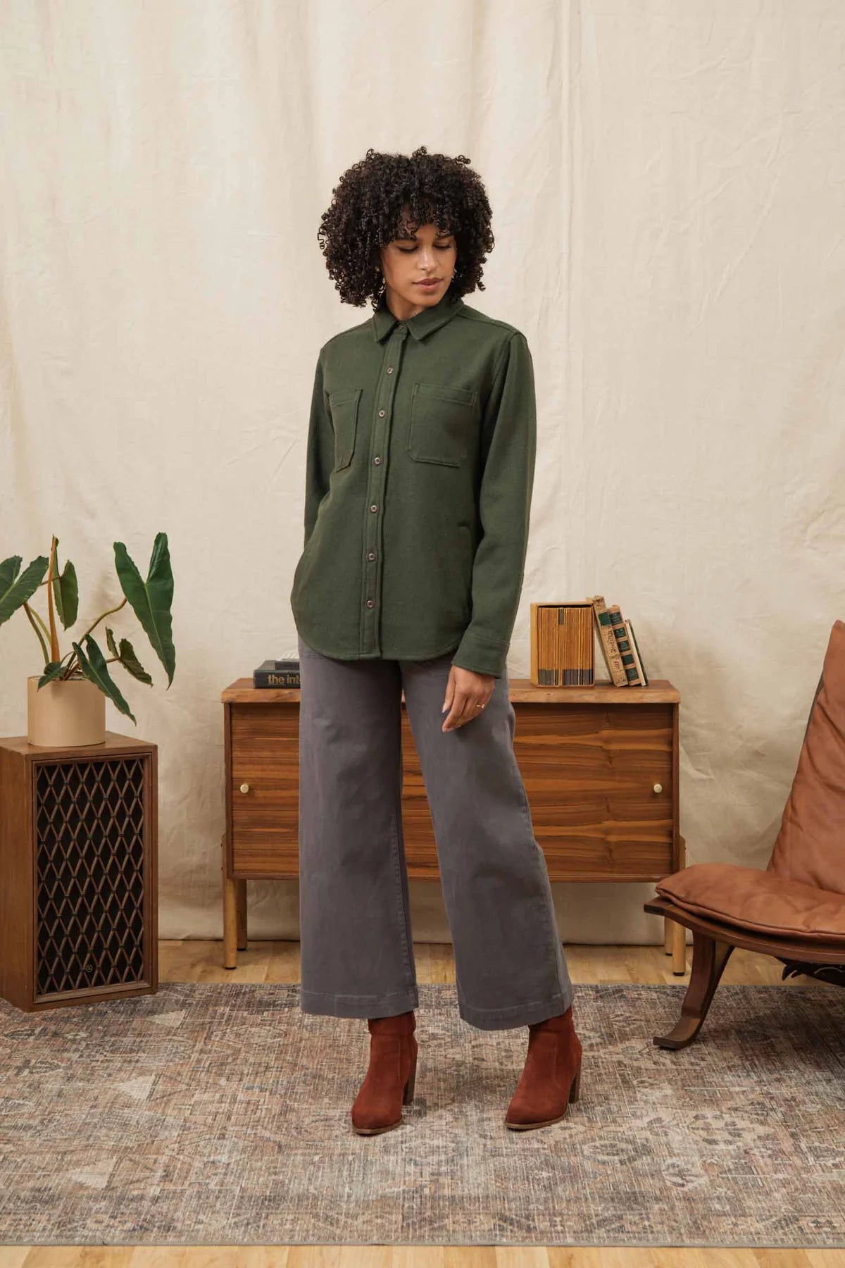 Dawson Overshirt in Sage | Bridge & Burn