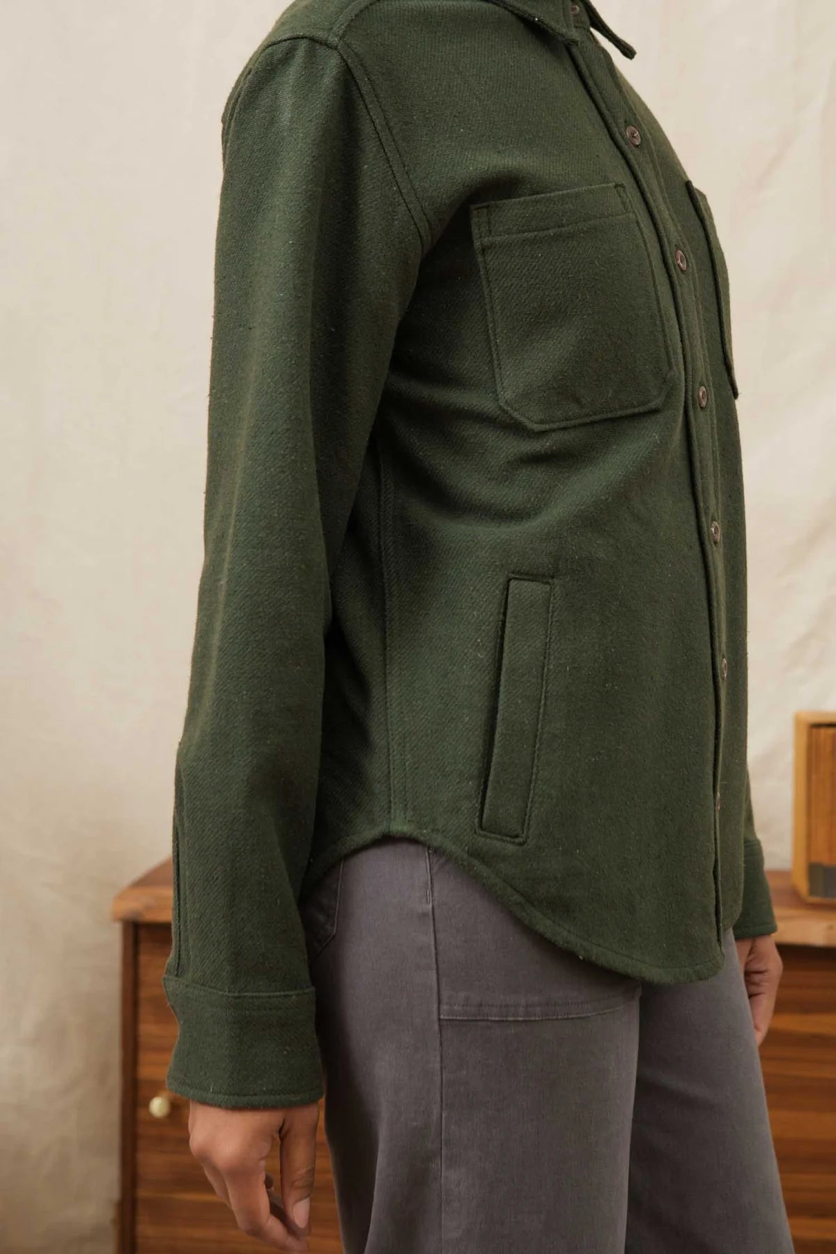 Dawson Overshirt in Sage | Bridge & Burn