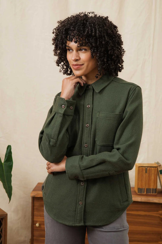 Dawson Overshirt in Sage | Bridge & Burn
