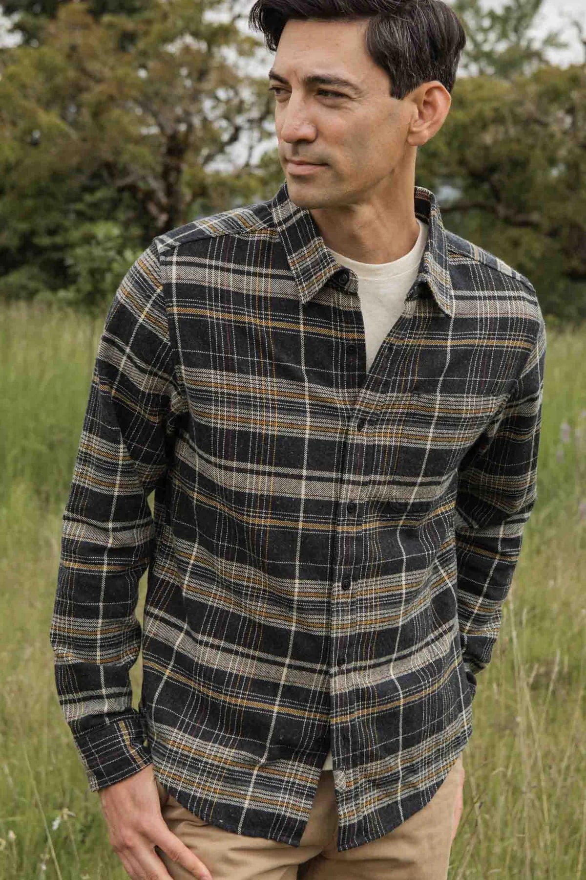 Larson Shirt in Volcanic Plaid | Bridge & Burn