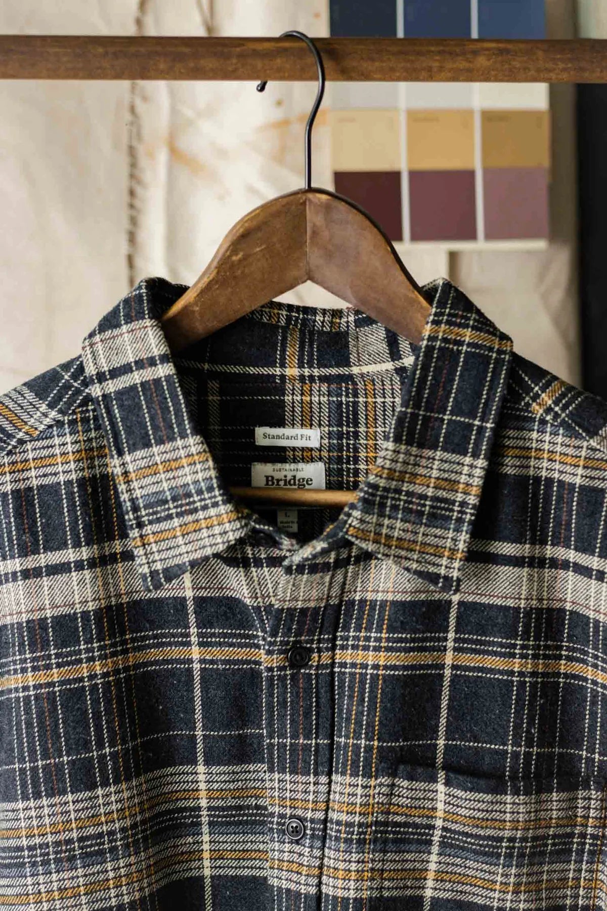 Larson Shirt in Volcanic Plaid | Bridge & Burn