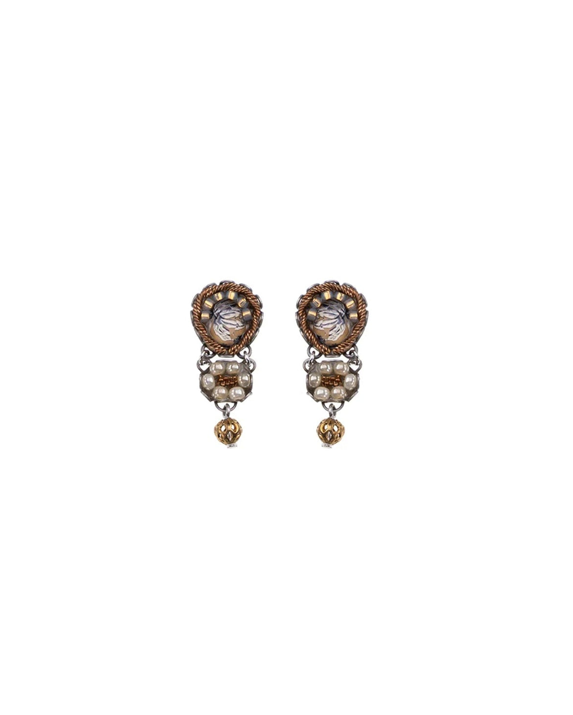 Drops of Gold Post Earrings | Ayalabar