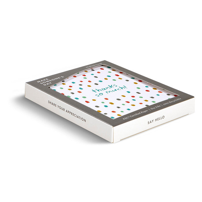 Confetti Thank You Boxed Cards