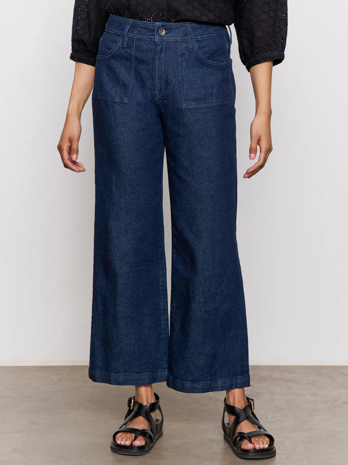 League Crop Pant in Dark Denim | Sanctuary