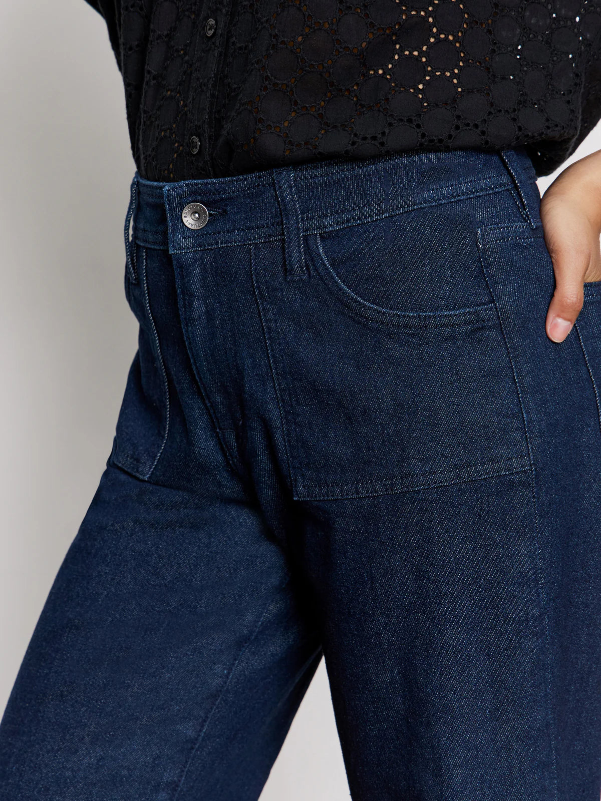 League Crop Pant in Dark Denim | Sanctuary