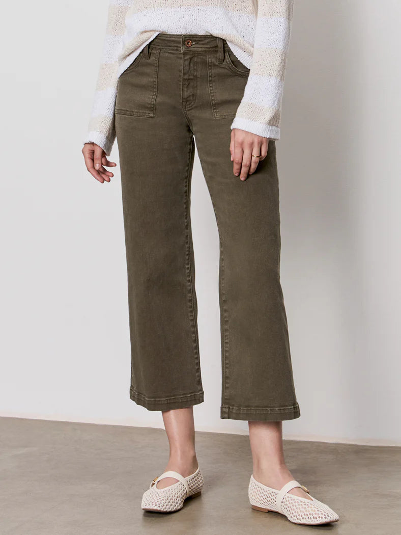 League Crop Pant in Olive | Sanctuary