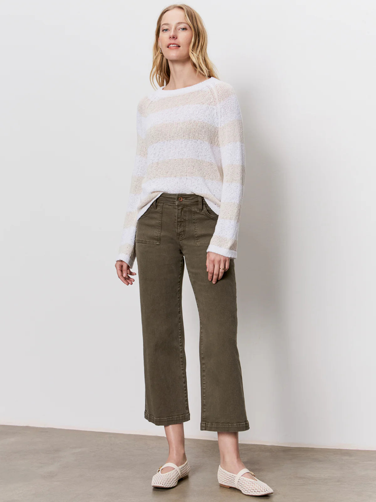 League Crop Pant in Olive | Sanctuary