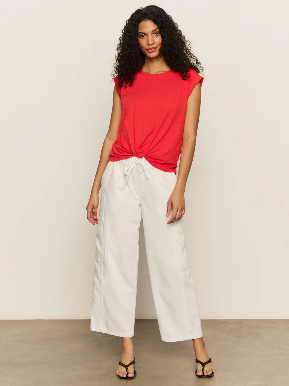 Knotted Tee in Cayenne | Sanctuary