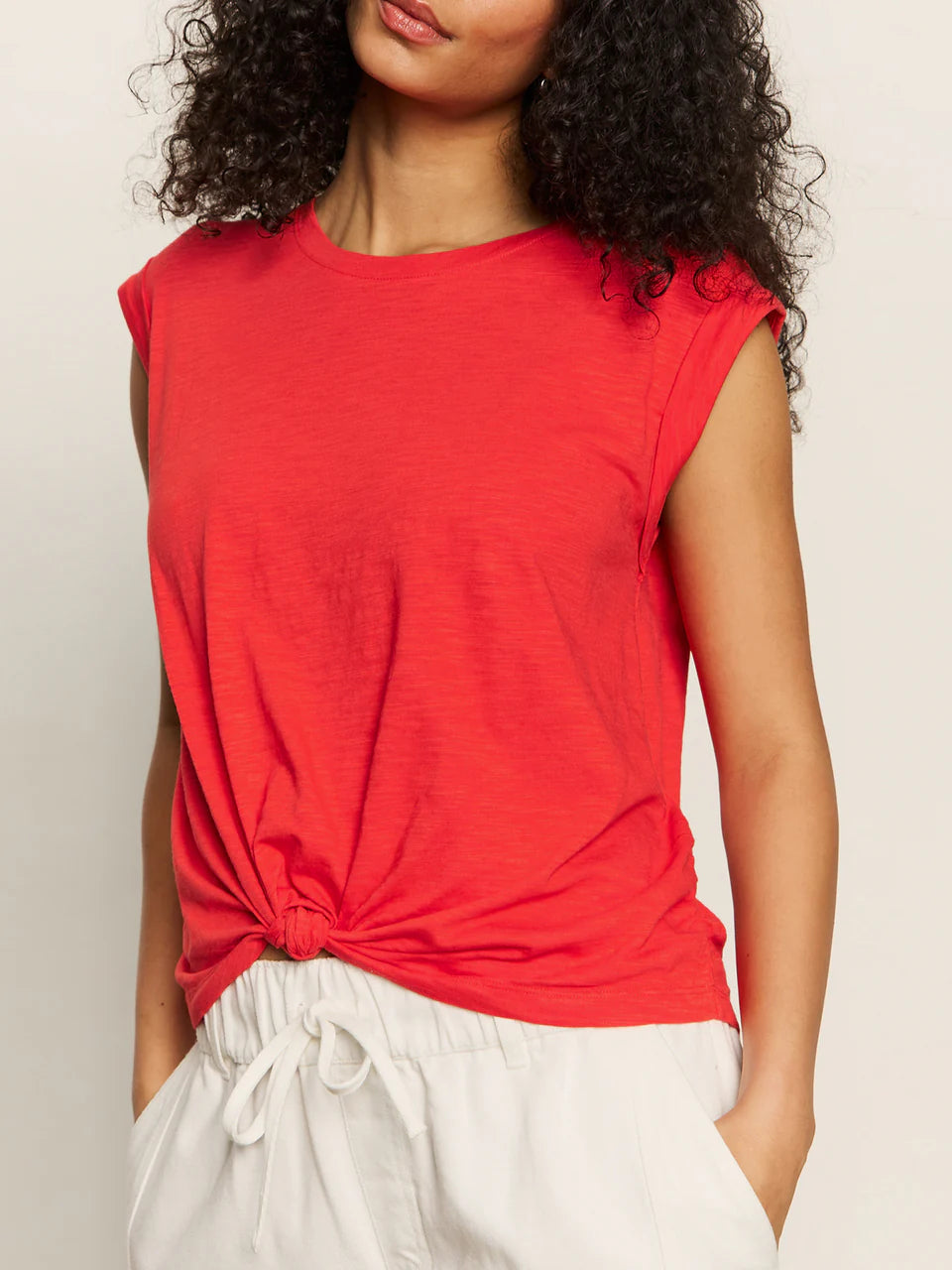 Knotted Tee in Cayenne | Sanctuary