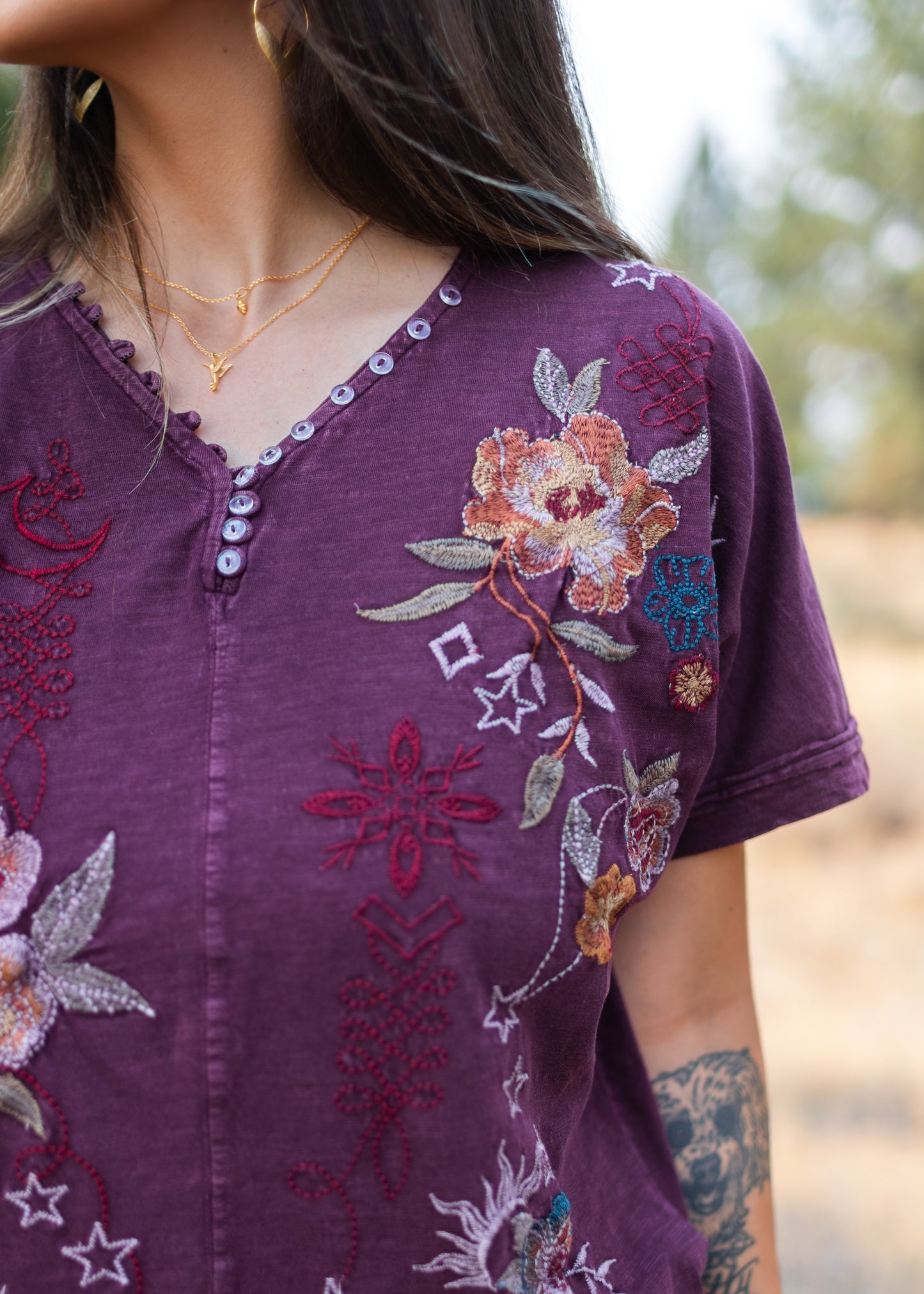 Reva Top in Oxblood | Caite