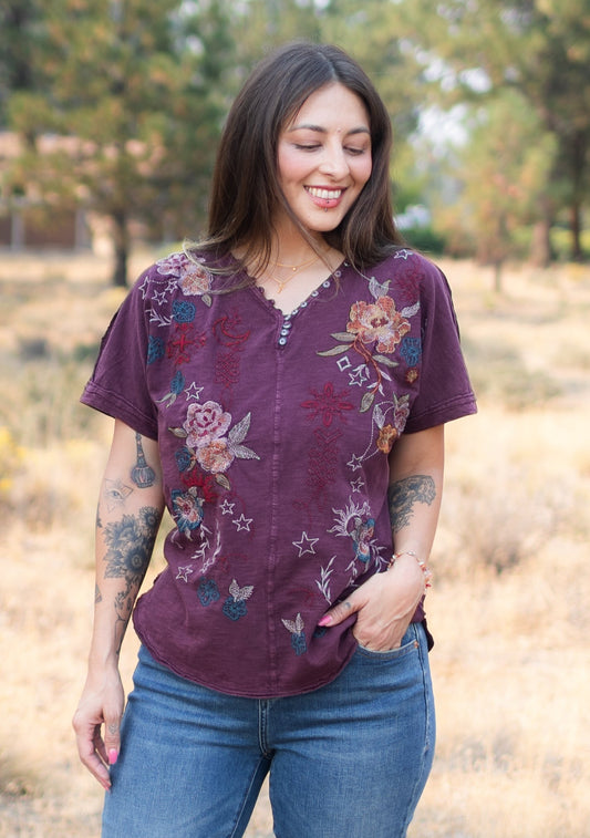Reva Top in Oxblood | Caite