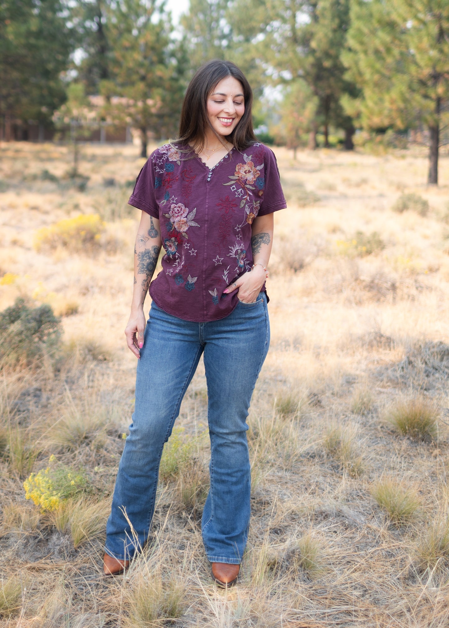 Reva Top in Oxblood | Caite