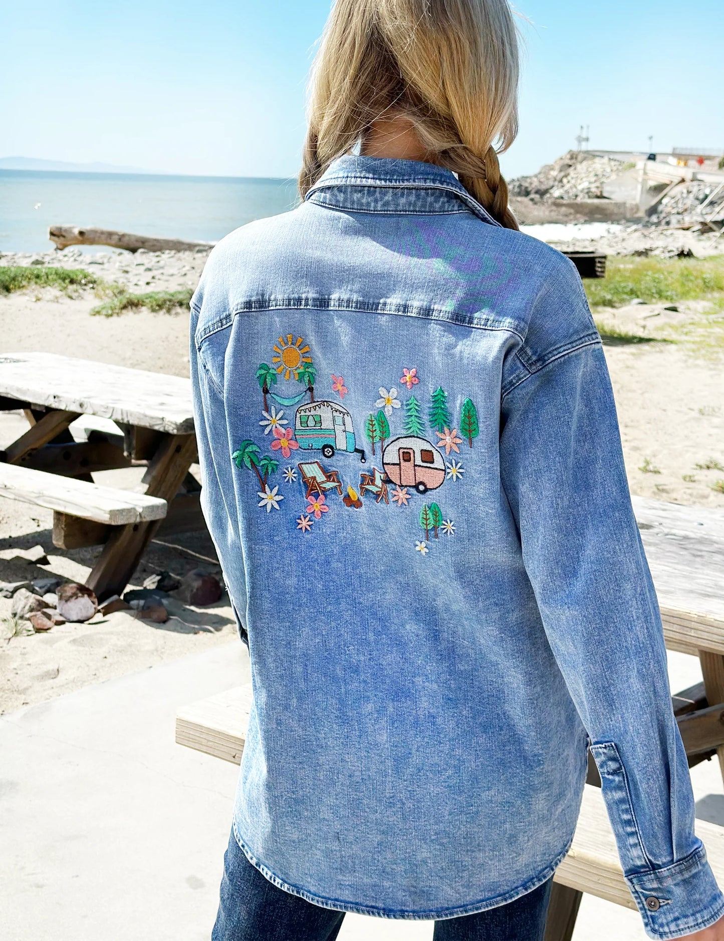 Camper Denim Shirt Jacket | Billy T