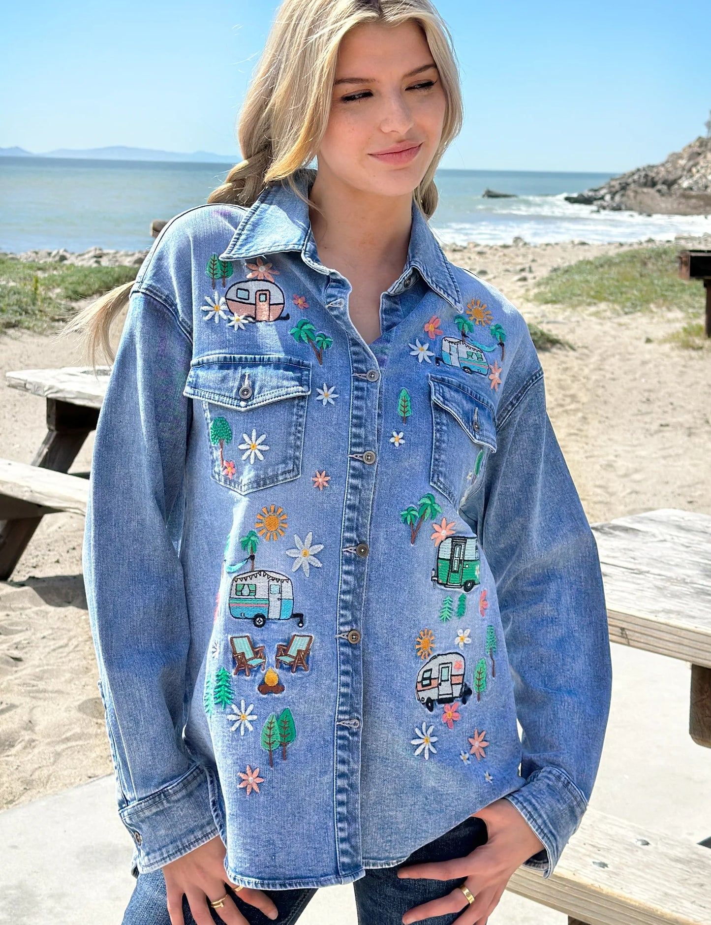 Camper Denim Shirt Jacket | Billy T