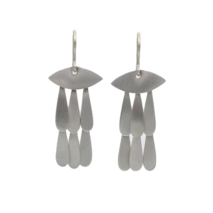 Silver Eye Cascade Earrings | Jane Diaz