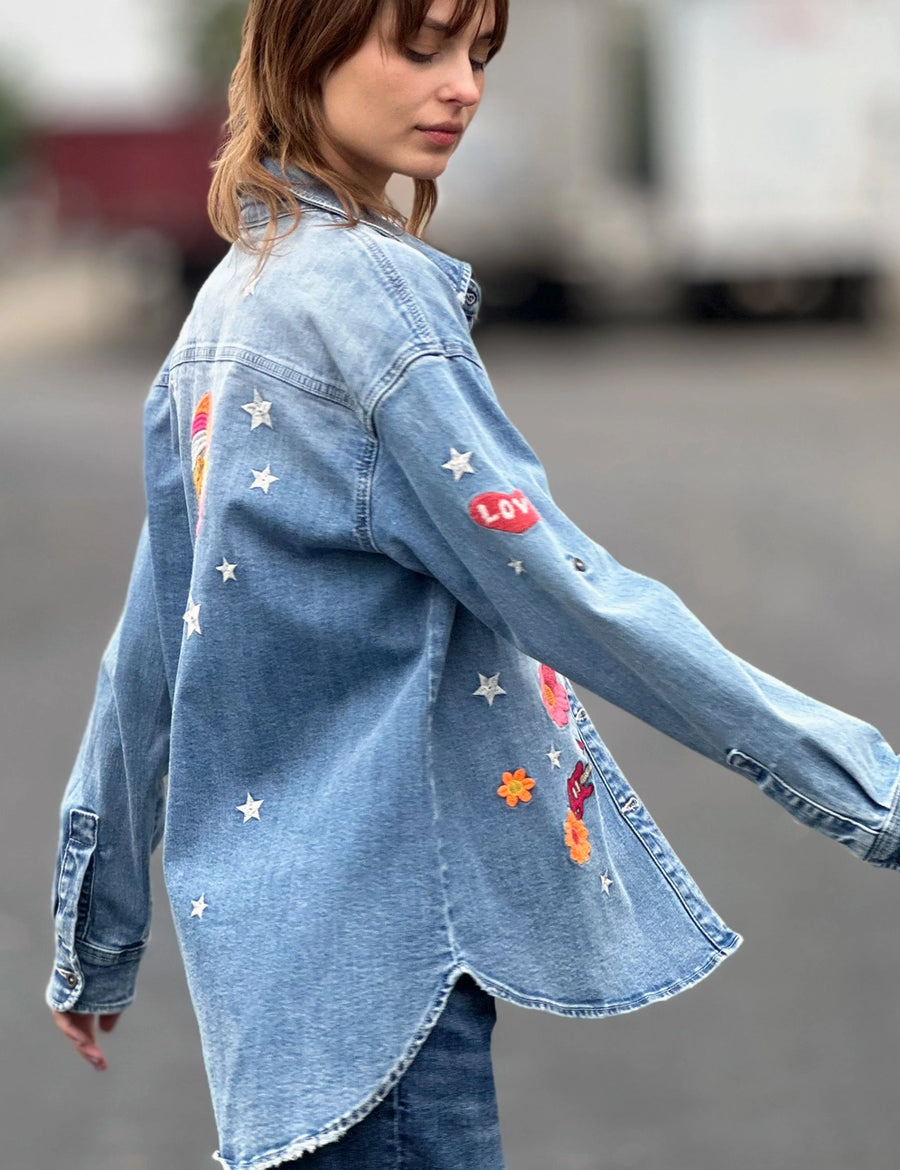 Festival Denim Shirt Jacket | Billy T
