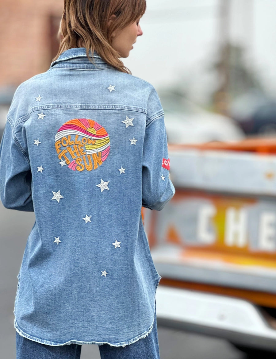Festival Denim Shirt Jacket | Billy T