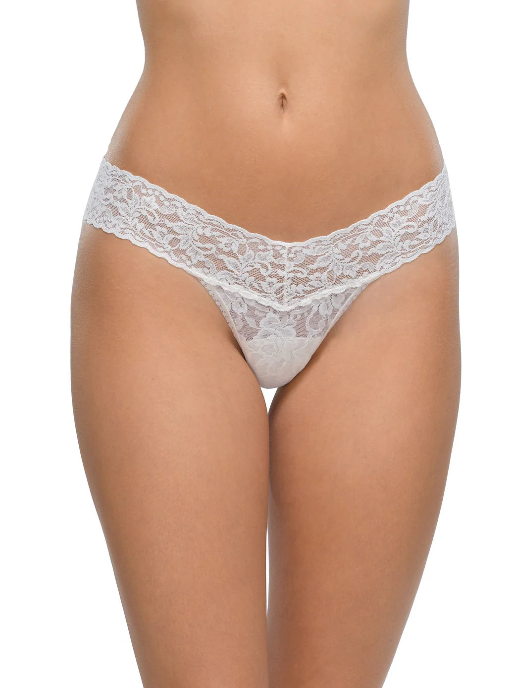 Signature Lace Thong in White | Hanky Panky