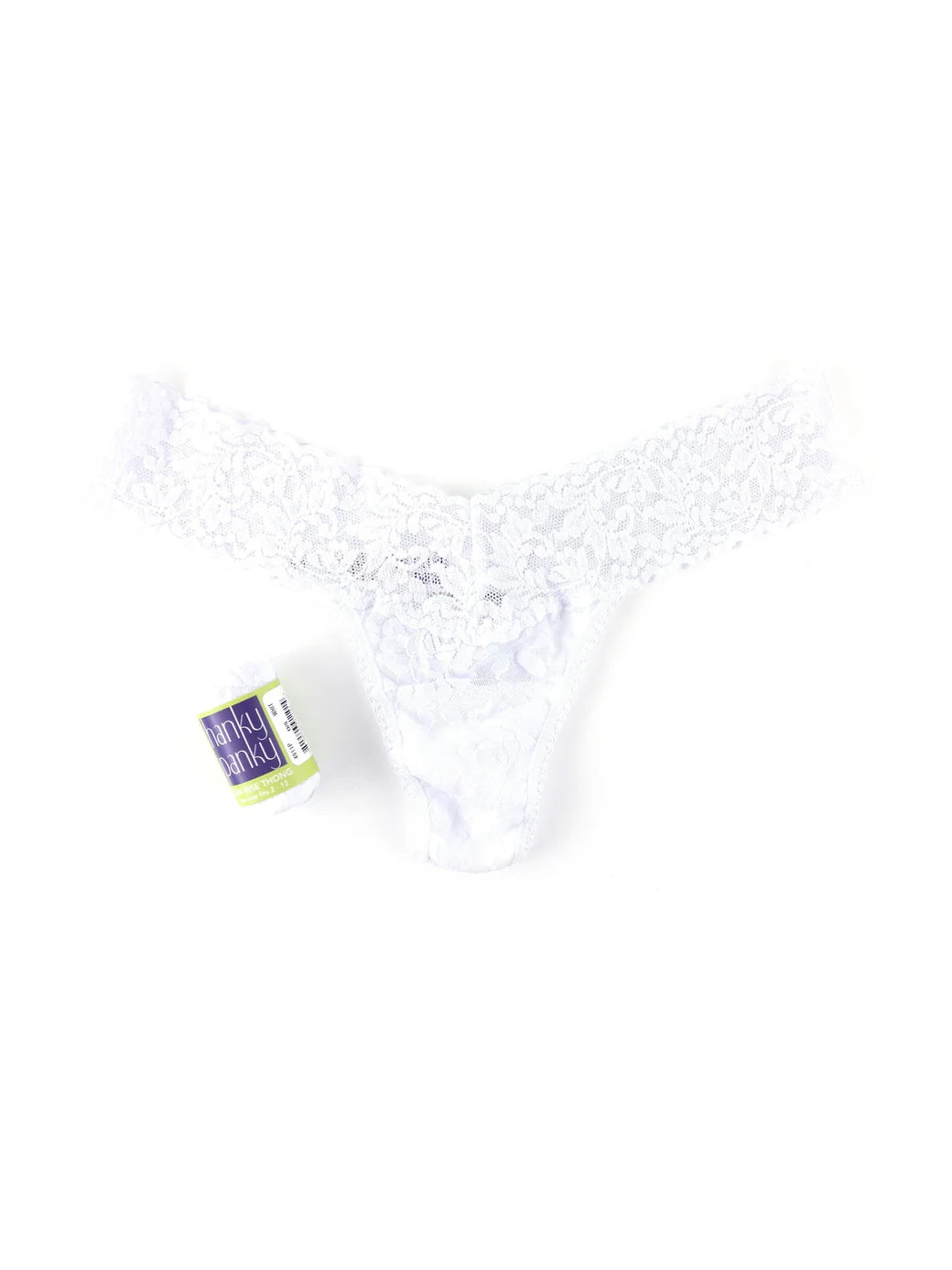 Signature Lace Thong in White | Hanky Panky