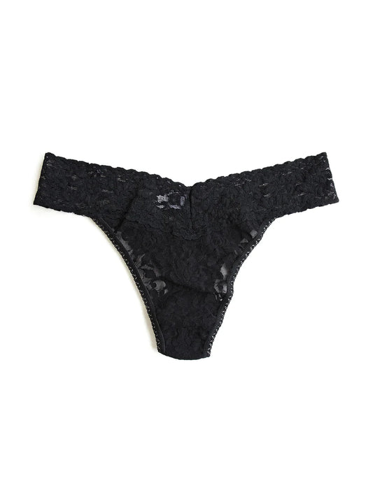 Signature Lace Thong in Black | Hanky Panky