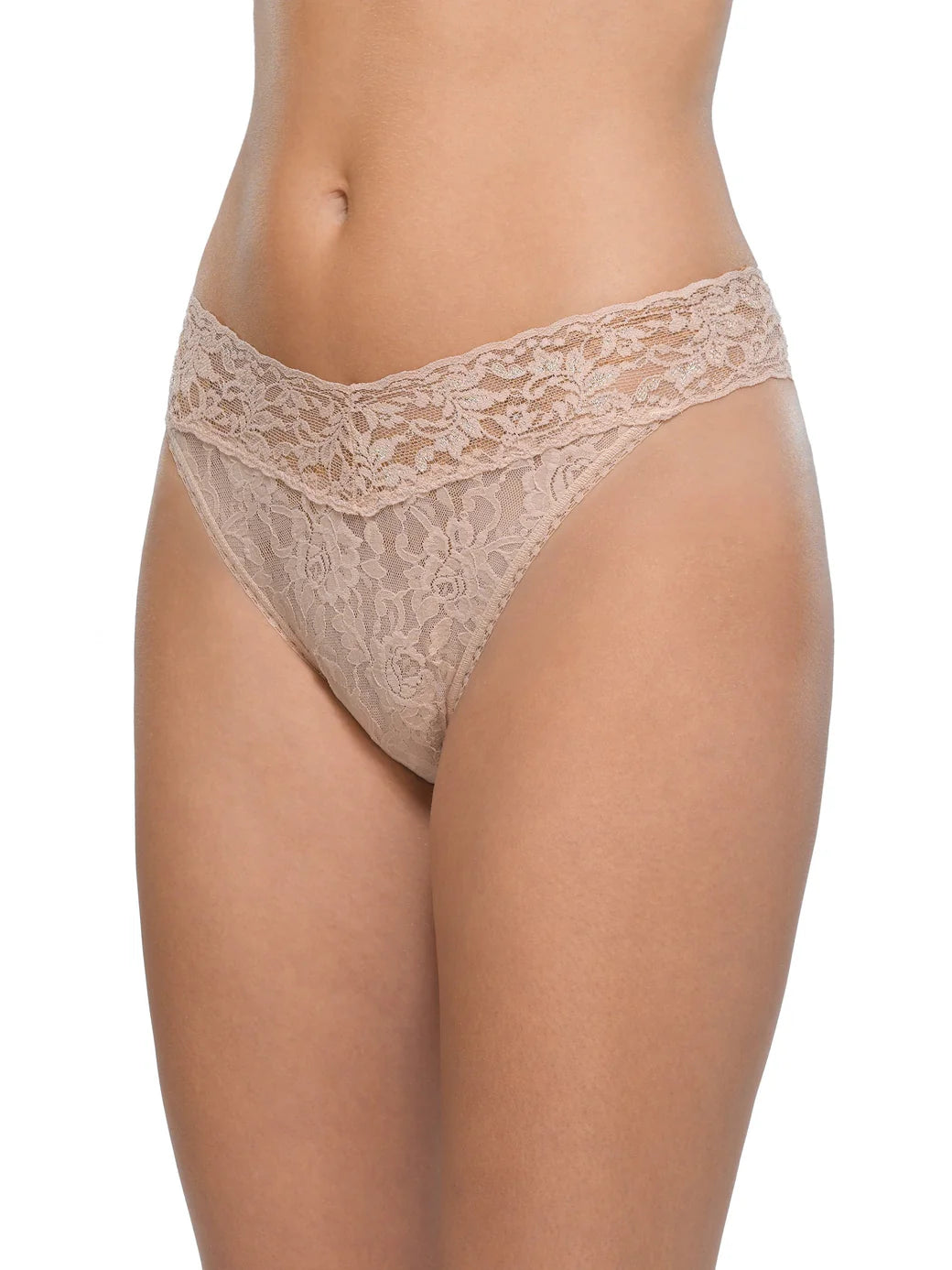 Signature Lace Thong in Chai | Hanky Panky